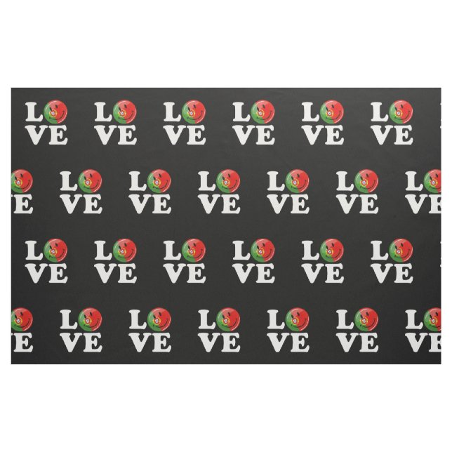 Love Portugal Smiling Flag Fabric (Fat Quarter)