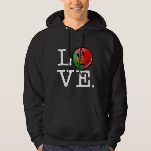 Love Portugal Smiling Flag Hoodie