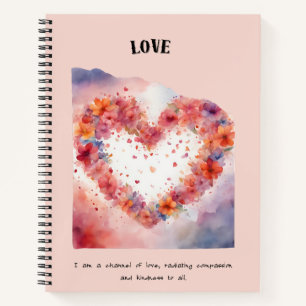 Love Positive Affirmation Notebook