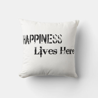 Love & Positivity text design Throw Pillow