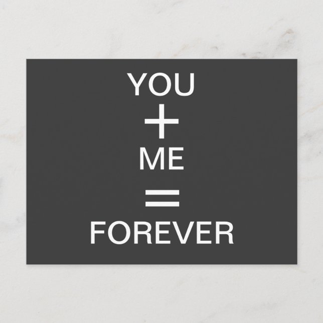 Love postcard in black and white (Front)