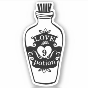 Love Potion Stickers - 44 Results | Zazzle