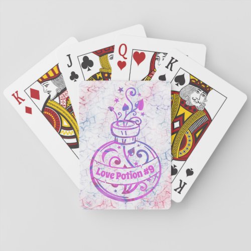 Love Potion Bottle Custom Playing Cards