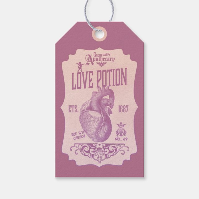 Love Potion  Gift Tags (Front)