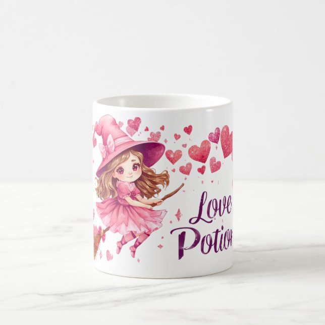 Love Potion Mug | Cute Witch Valentine Cup (Center)