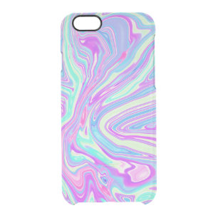 'Love Potion No. 8' Pastel Marble Paint Clear Case