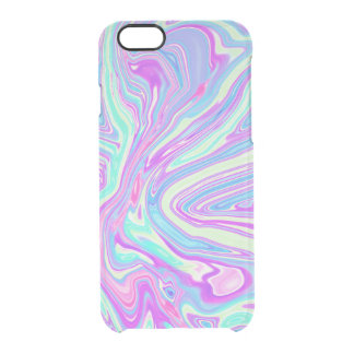 'Love Potion No. 8' Pastel Marble Paint Clear Case