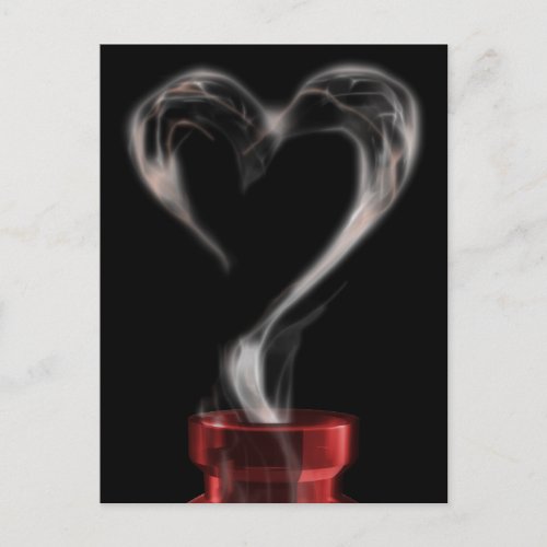 love potion smoke postcard