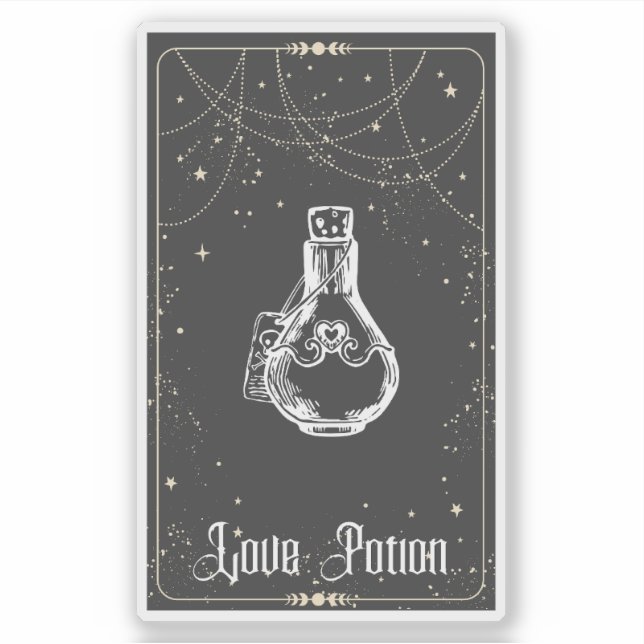 Love Potion Tarot Sticker (Front)