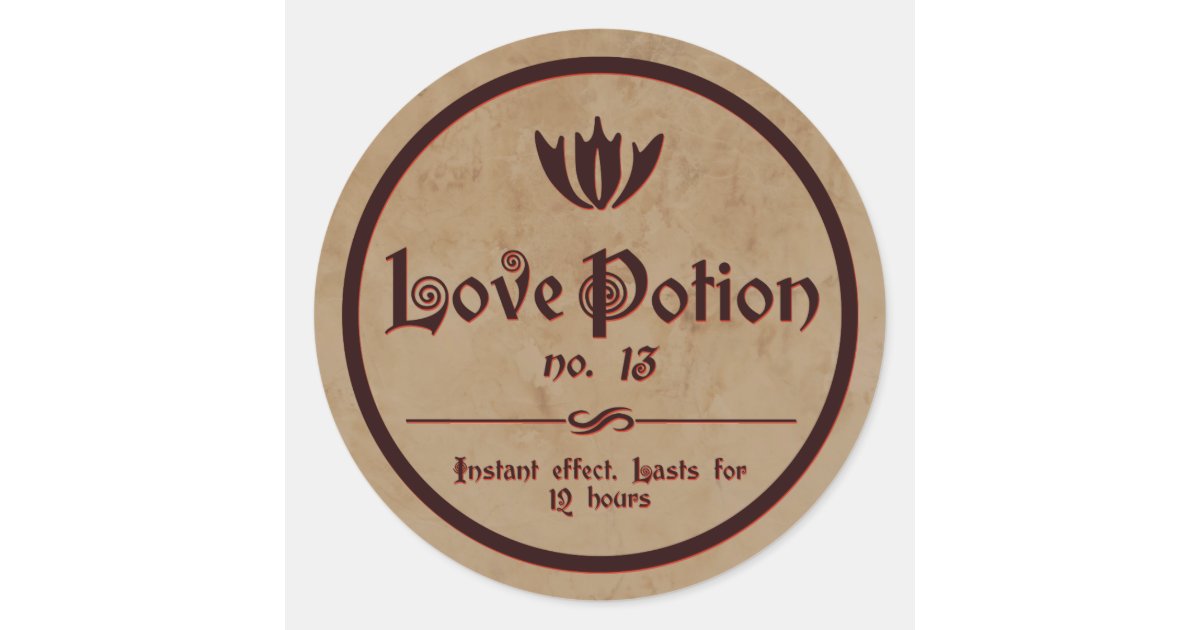 Love Potion | Vintage Halloween Label | Zazzle