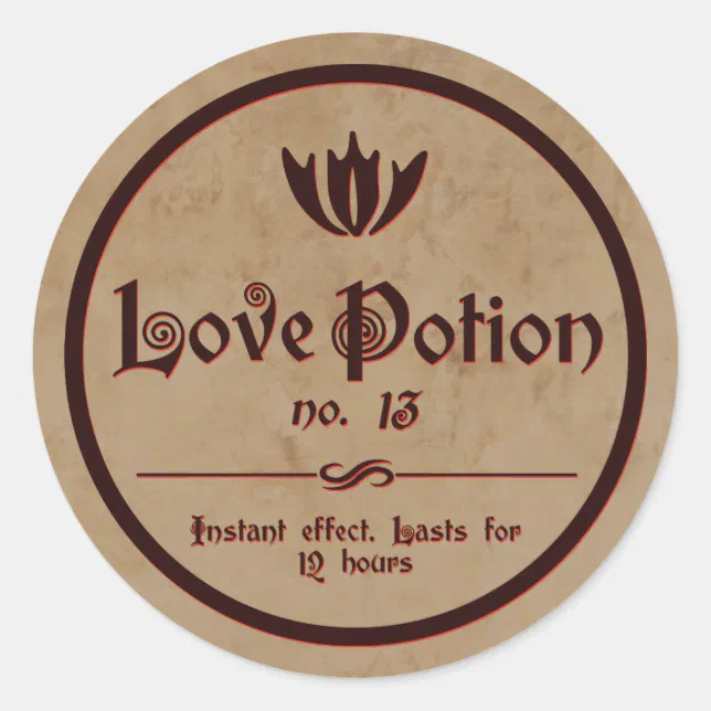 Love Potion | Vintage Halloween Label | Zazzle