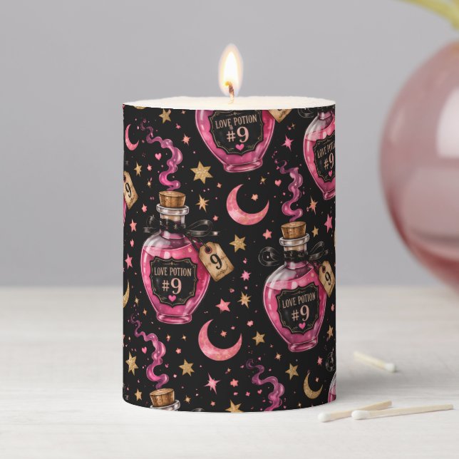 Love Potions Pillar Candle (In Situ)