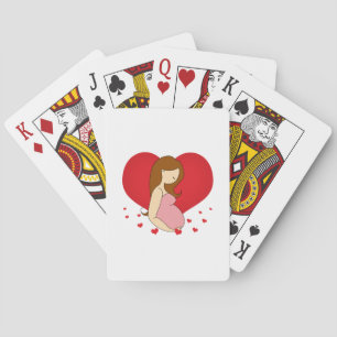 Love pregnancy poker cards