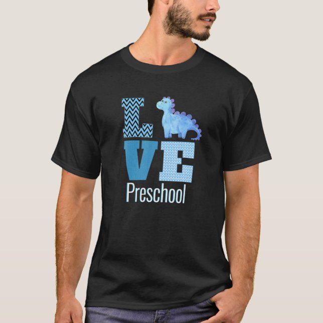Love Preschool Dinosaur Preschool Teacher Poison T-Shirt (Front)