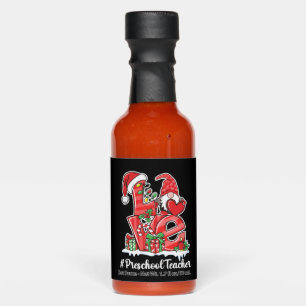 Love Preschool Teacher Gnome Christmas Pajamas Hot Sauces