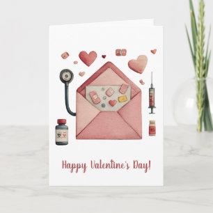 Love Prescription Valentine Design Postcard