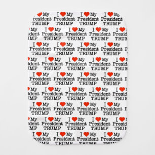 Love President Trump Baby Burp Cloth