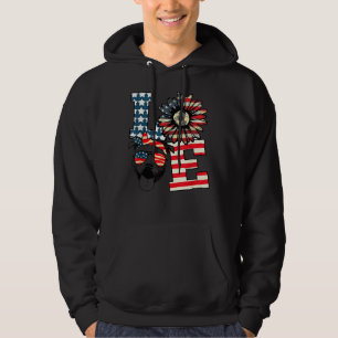 Love Pride American Independence Day July 4th Pitb Hoodie
