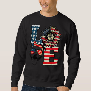Love Pride American Independence Day July 4th Pitb Sweatshirt