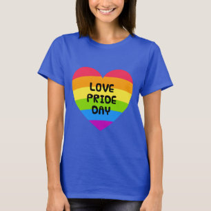 Love Pride Day blue womens T-Shirt