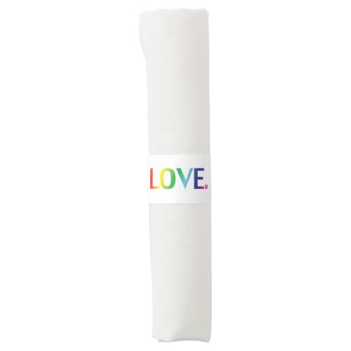 Love pride lgbt lgbtq gay queer rainbow colors napkin bands