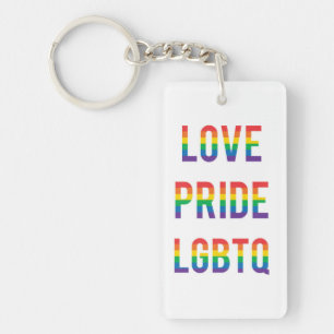 Love Pride LGBTQ Keychain