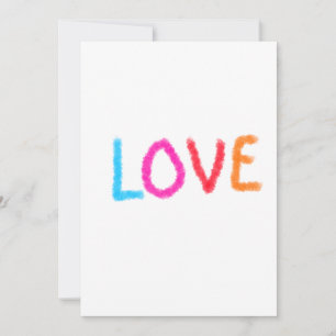 Love pride rainbow watercolor LGBTQ June modern Invitation