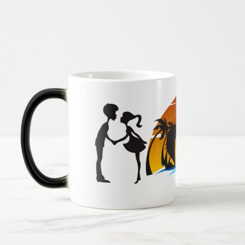 Love Printed Taza Kisses at dusk Magic Mug