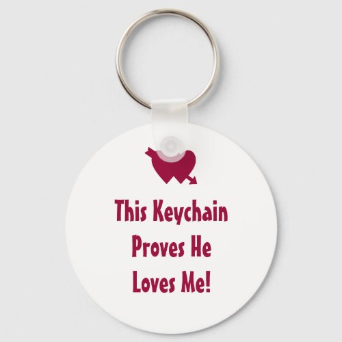 Love Proof Valentine Pink Romantic Keychain