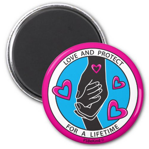 Love  Protect Symbol Pink 1_225_ Magnet