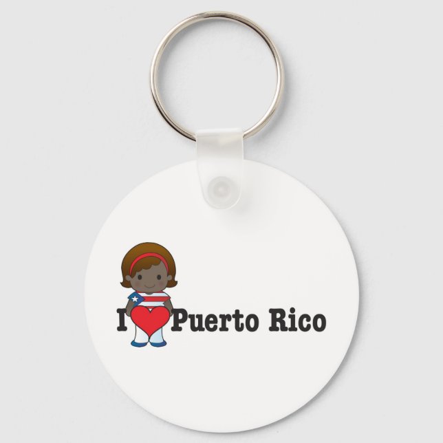 Love Puerto Rico Keychain (Front)