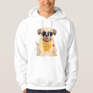 Love Pug Puppy Dog Cartoon Men's Sweatshirt