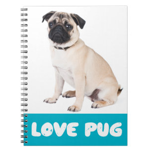 Love Pug Puppy Dog Notebook / Journal