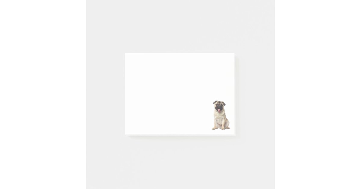 Love Pug Puppy Dog Post IT Sticky Notes | Zazzle.com