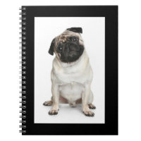 Love Pug Puppy Dog White Notebook / Journal