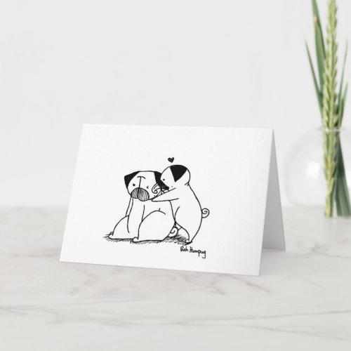 Love Pugs Card