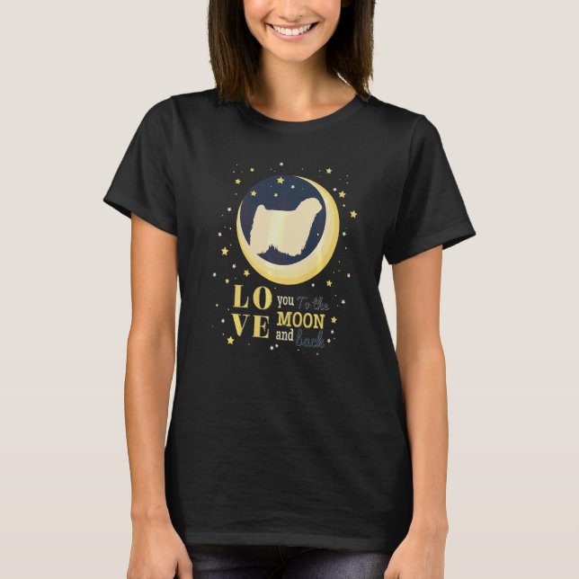 Love Puli Dog To The Moon T-Shirt (Front)