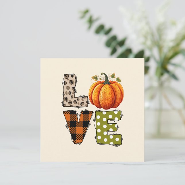 LOVE - Pumpkin and Fall Season (Standing Front)