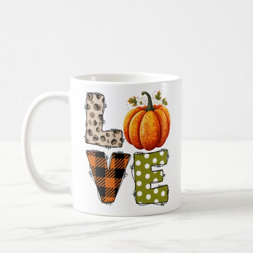 LOVE _ Pumpkin and Fall Season  Coffee Mug