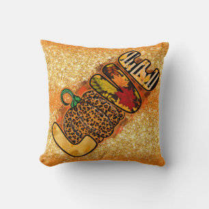 Love Pumpkin Autumn Customize Color Throw Pillow