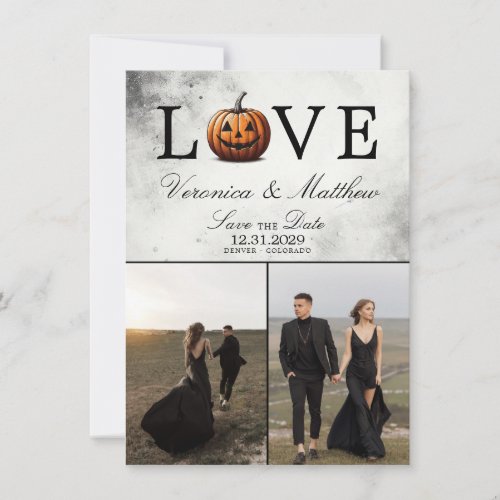 Love Pumpkin Save The Date Card