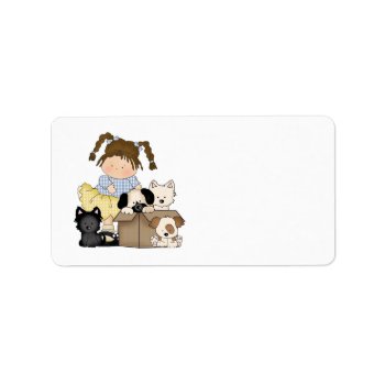 Love Puppies Label by bonfireanimals at Zazzle