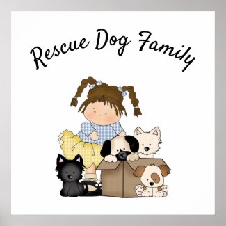 Rescue Dog Family Signs and Posters
