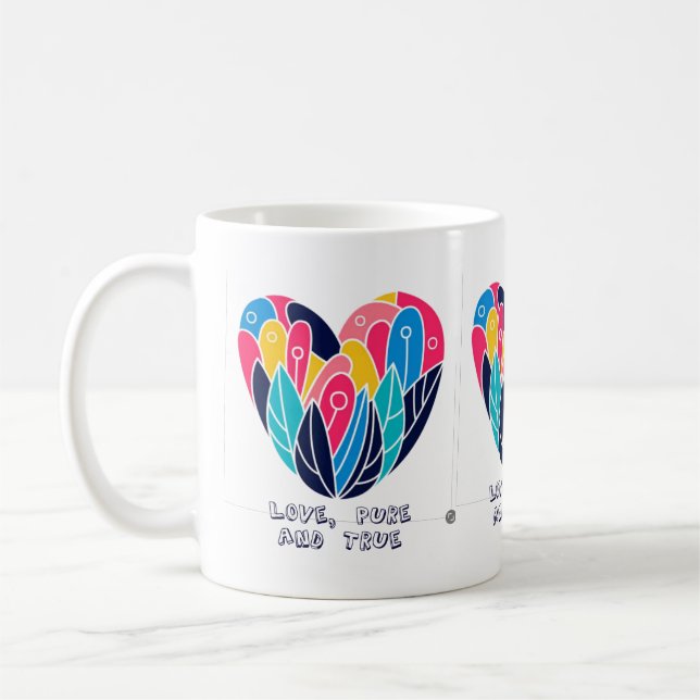 Love, Pure and True Coffee Mug (Left)