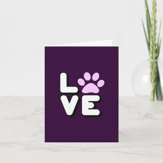 LOVE - PURPLE CARD