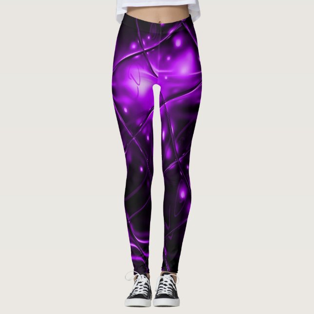 Love Purple Leggings (Front)