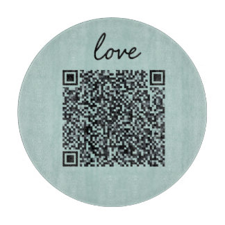 Love QR Code  Cutting Board