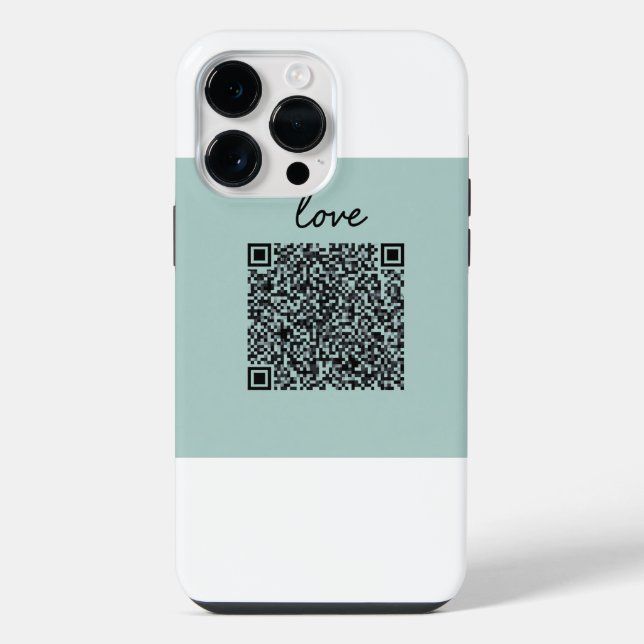 Love QR Code  Iphone Case (Back)