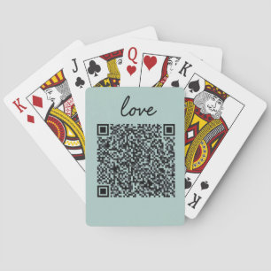 Love QR Code Poker Cards