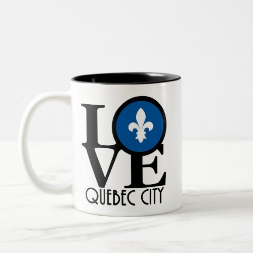 LOVE Quebec City 11oz Two_Tone Coffee Mug